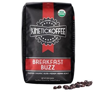 Kinetic Koffee - Breakfast Buzz Medium Roast Coffee - Whole Bean - Smooth & Balanced Flavor - 12 oz Bag – Fresh Roasted Gourmet Coffee Beans