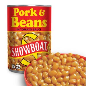 SHOWBOAT Pork & Beans, 15 oz (Pack of 12)